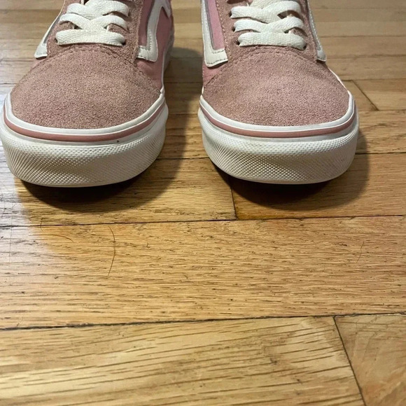 Vans Pink and White Athletic Shoes Womens 7.5 - Picture 4 of 11